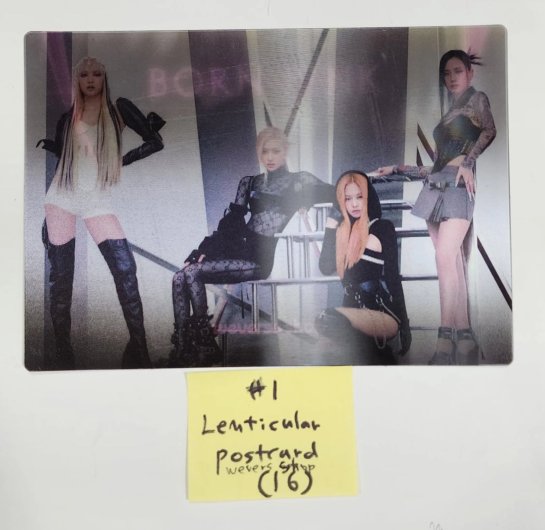 BLACK PINK "Born Pink" - Weverse Shop Pre-Order Benefit Photocard, Magnet Photocard, Lenticular Postcard - HALLYUSUPERSTORE
