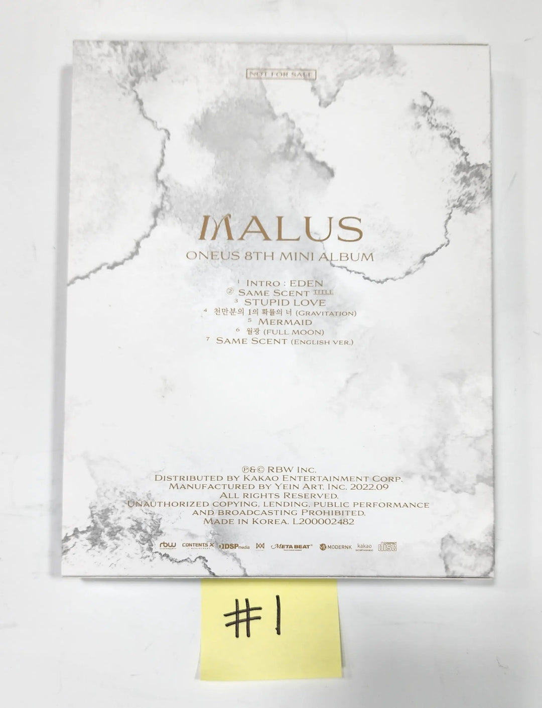Oneus "MALUS" - Hand Autographed(Signed) Promo Album - HALLYUSUPERSTORE