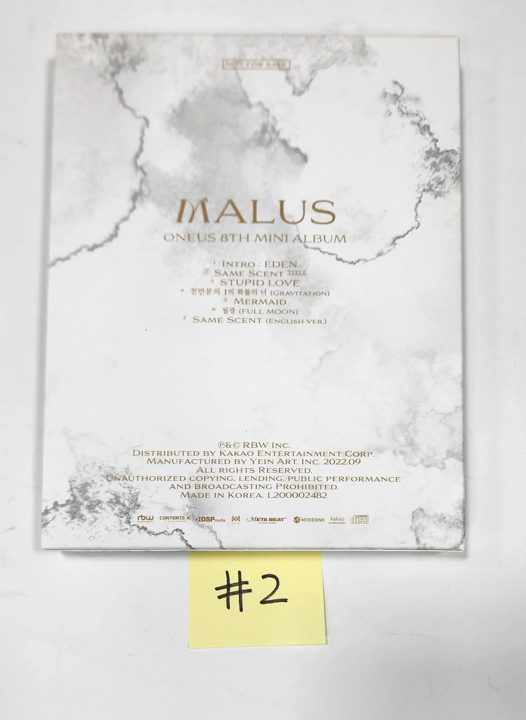 Oneus "MALUS" - Hand Autographed(Signed) Promo Album - HALLYUSUPERSTORE