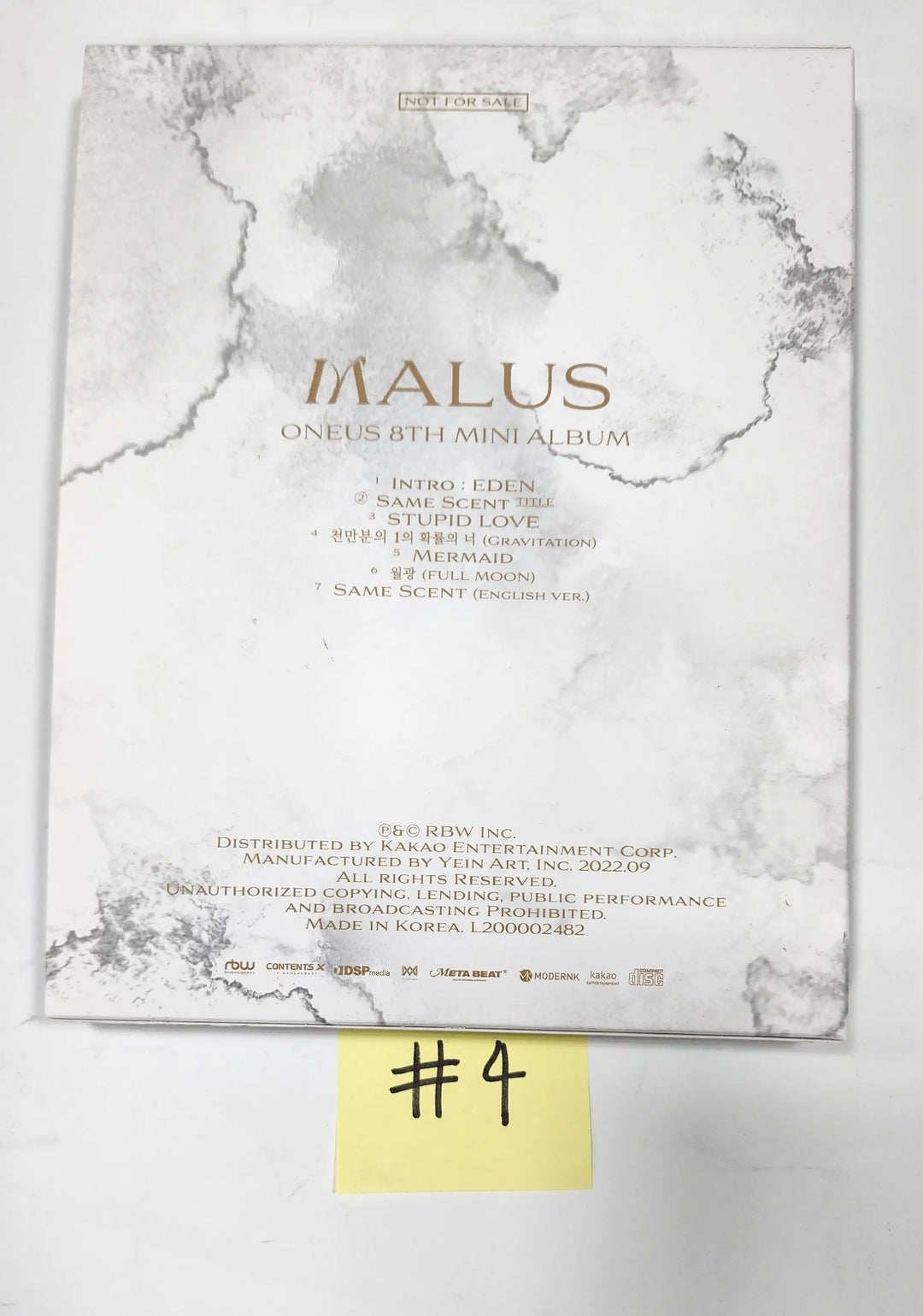 Oneus "MALUS" - Hand Autographed(Signed) Promo Album - HALLYUSUPERSTORE