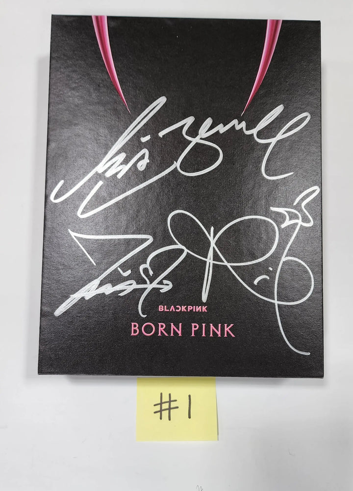 BLACK PINK "Born Pink" - Hand Autographed(Signed) Promo Album - HALLYUSUPERSTORE