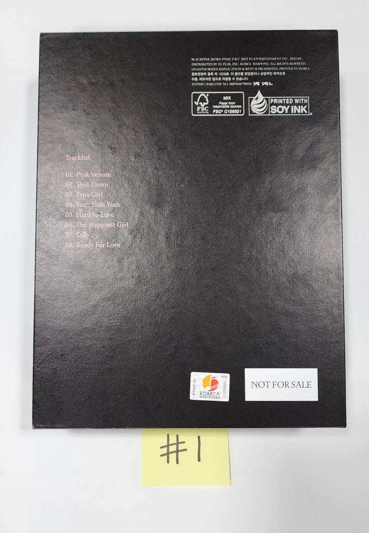 BLACK PINK "Born Pink" - Hand Autographed(Signed) Promo Album - HALLYUSUPERSTORE