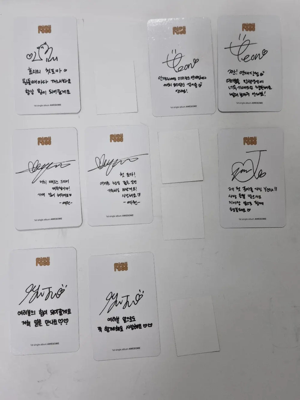 Mimiirose "AWESOME" 1st Single - Officail Photocard, ID Photo - HALLYUSUPERSTORE
