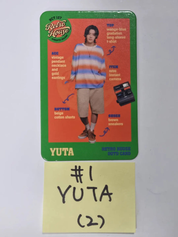 NCT127 Retro House  Romantic Holiday Random OOTD CARD (1) - HALLYUSUPERSTORE