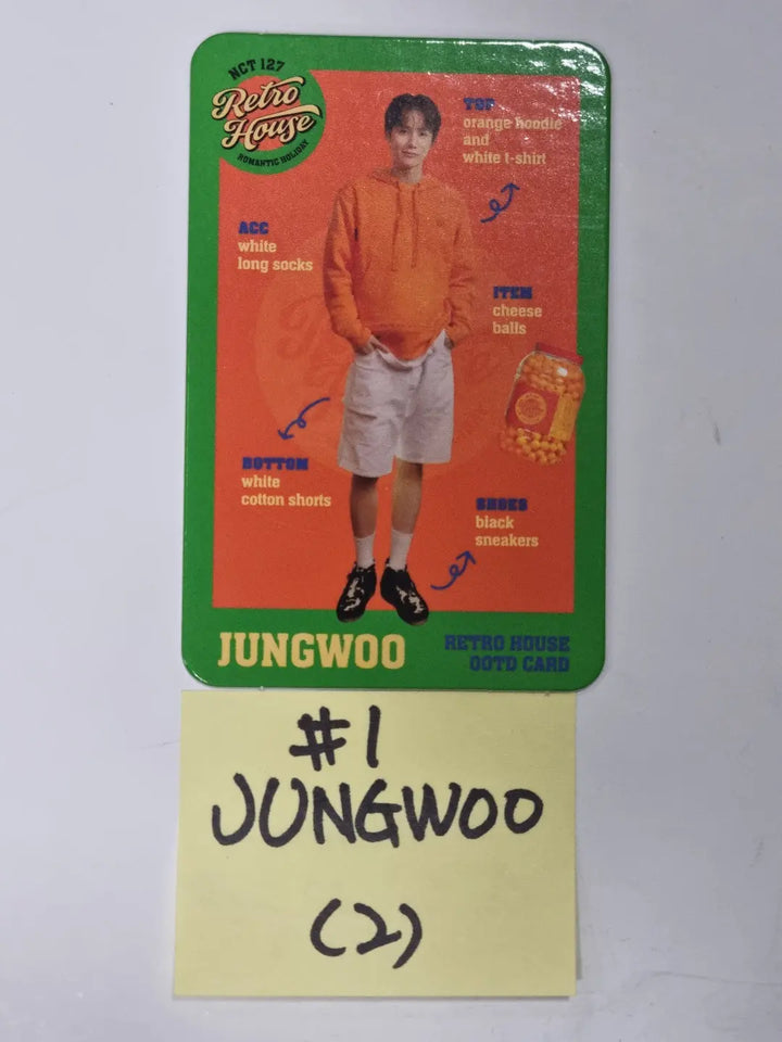 NCT127 Retro House  Romantic Holiday Random OOTD CARD (2) - HALLYUSUPERSTORE