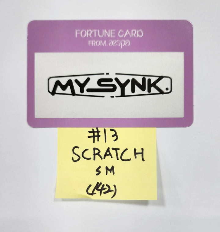 Aespa Beyond LIVE 2022 FAN MEETING - FORTUNE SCRATCH Photocard - HALLYUSUPERSTORE