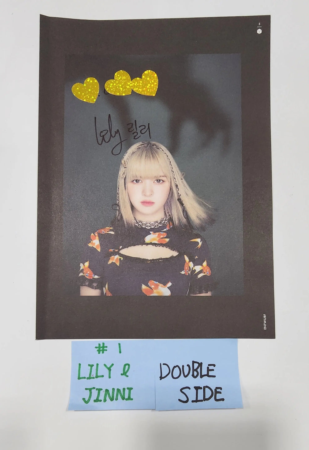 NMIXX "ENTWURF" - A Cut Page From Fansign Event Album - HALLYUSUPERSTORE
