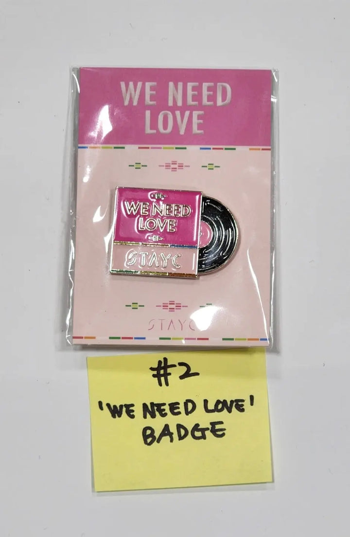 STAYC "Stay cool party" - Official MD (we need love Badge, chiffon fabric Poster, card holder Key Ring, Stay cool Party Badge, TYVEK ECO BAG, Profile &amp; ID Card Set) - HALLYUSUPERSTORE