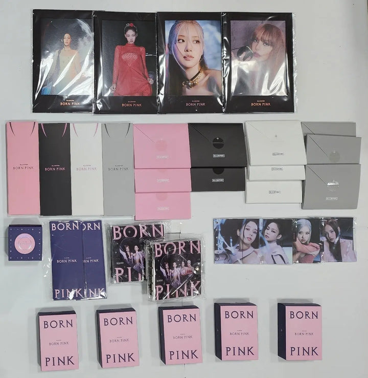 Black Pink "Born Pink" - Official Weverse Shop MD (Photocard &amp; Toploader Kit, Disk Photo Binder, Circle Photocard set, 4cut photo set, polaroid photo + sticker set, pocket photocard holder, photo frame) - HALLYUSUPERSTORE