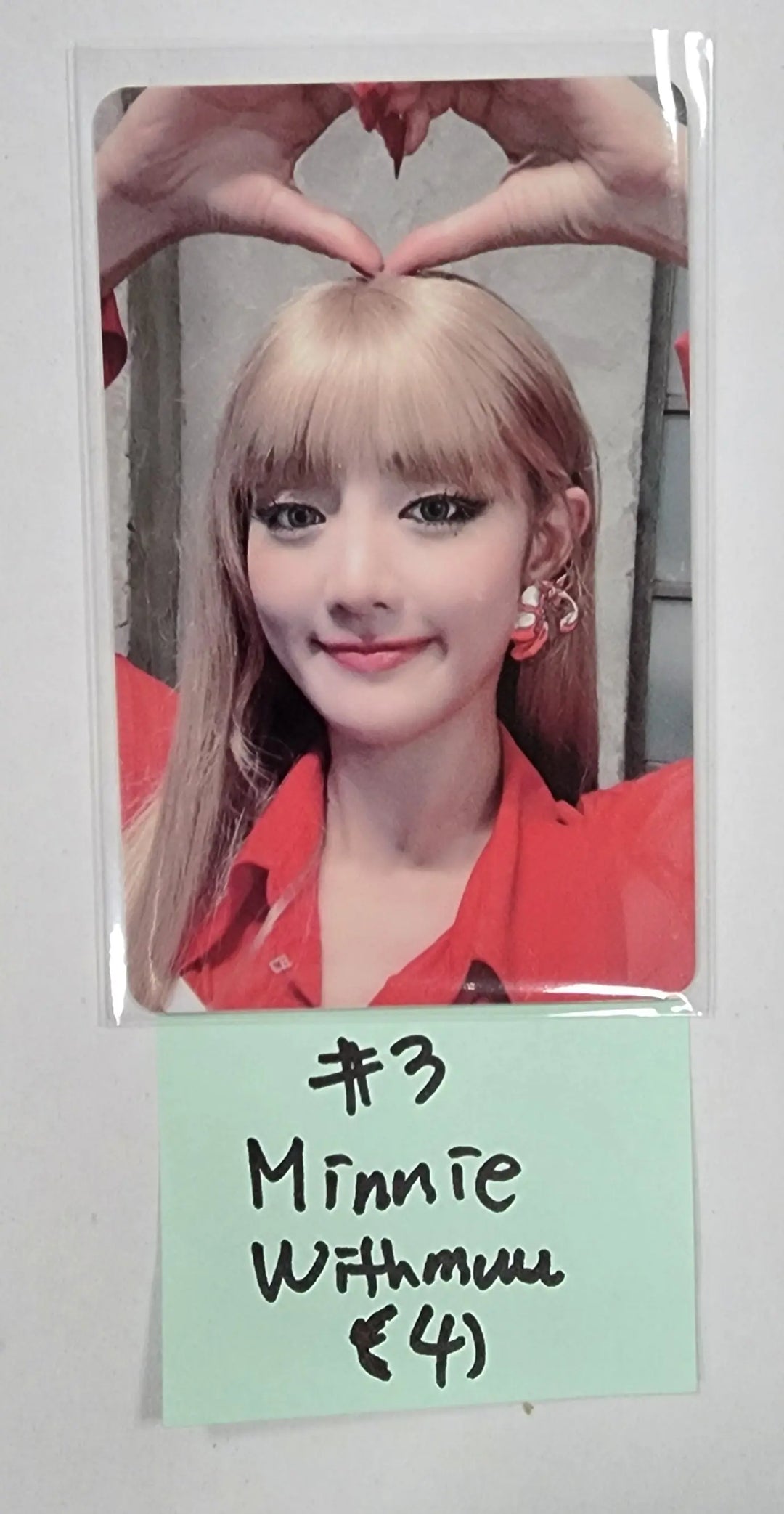 (g) I-DLE "I LOVE" - Withmuu Lucky Draw Event PVC Photocard - HALLYUSUPERSTORE