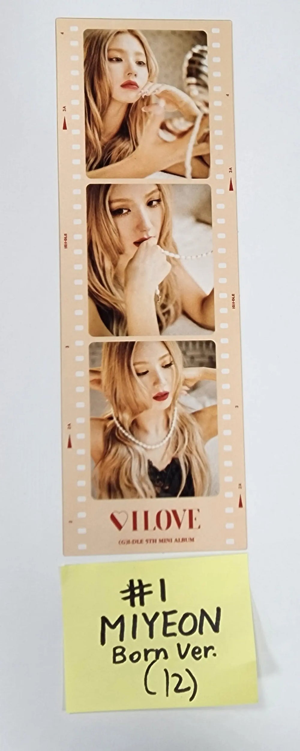 (g) I-DLE "I LOVE" - Official Bookmark, Mini Poster - HALLYUSUPERSTORE