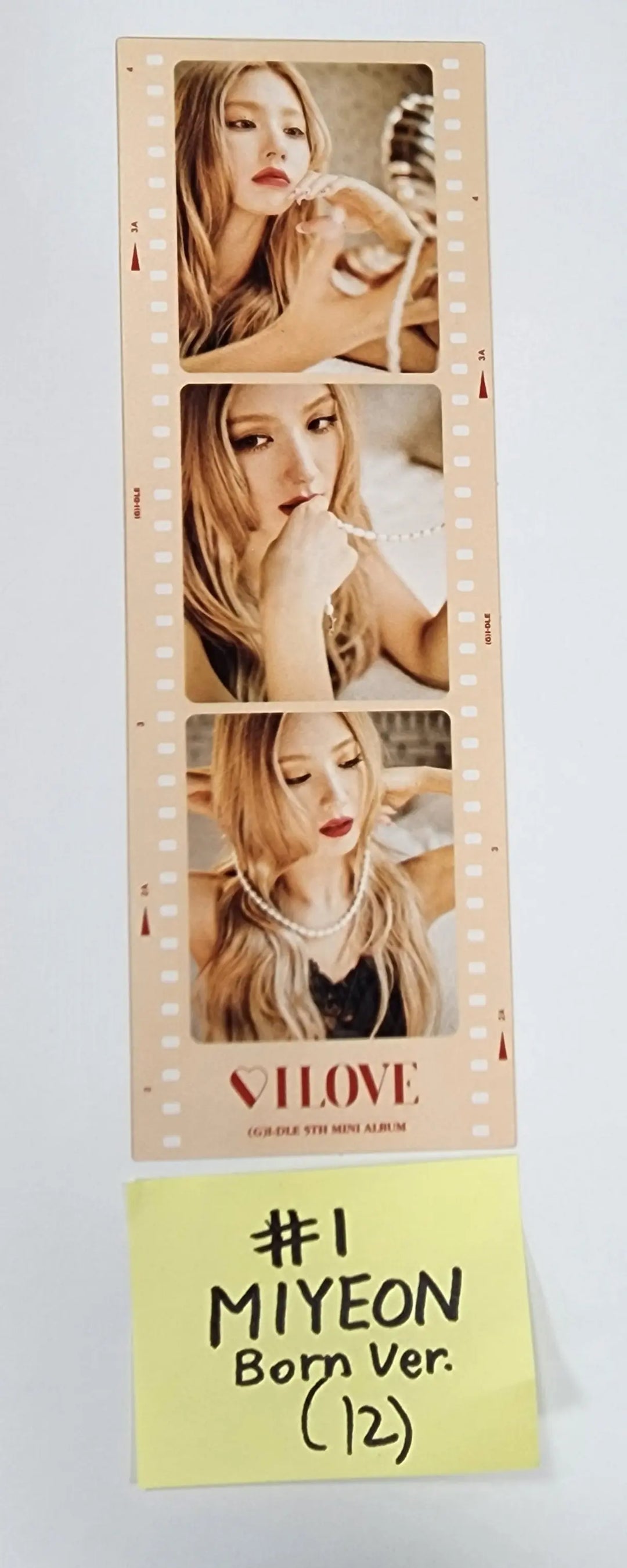 (g) I-DLE "I LOVE" - Official Bookmark, Mini Poster - HALLYUSUPERSTORE