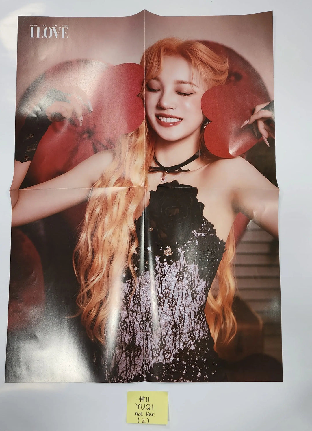(g) I-DLE "I LOVE" - Official Bookmark, Mini Poster - HALLYUSUPERSTORE