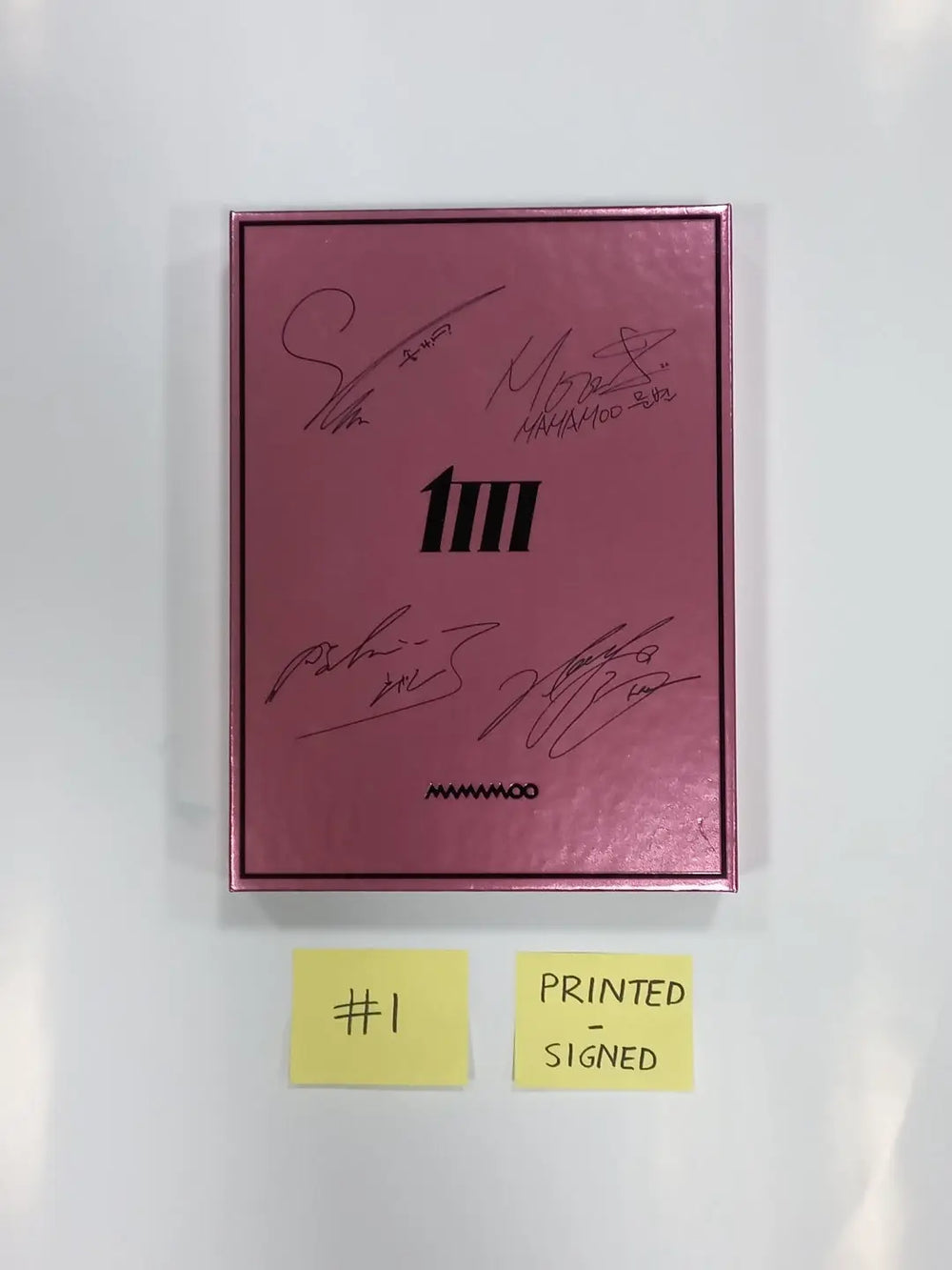 Mamamoo "MIC ON" [Main Ver.]- Autographed(Printed Signed) Promo Album - Must Read ! - HALLYUSUPERSTORE