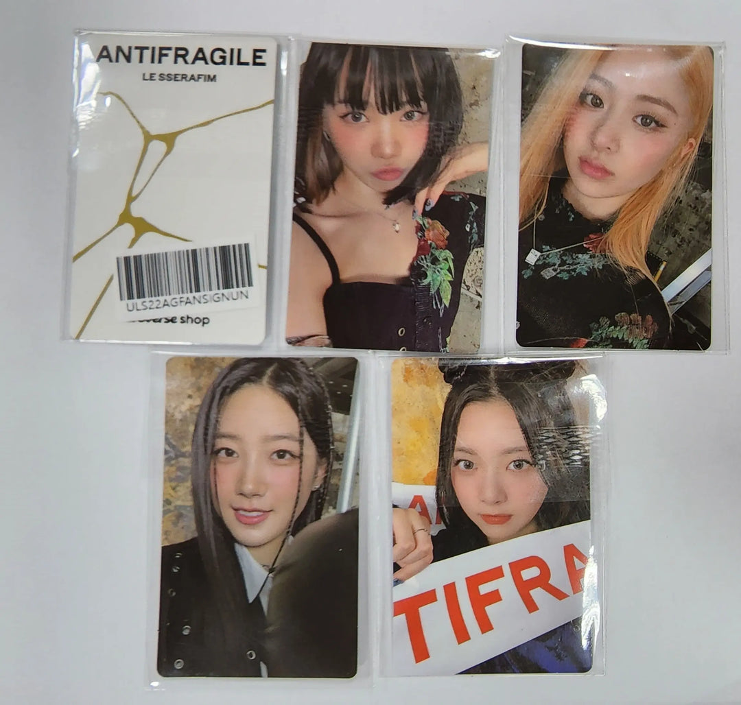 LE SSERAFIM "ANTIFRAGILE" 2nd Mini Album - Weverse Fansign Event Photocard - HALLYUSUPERSTORE