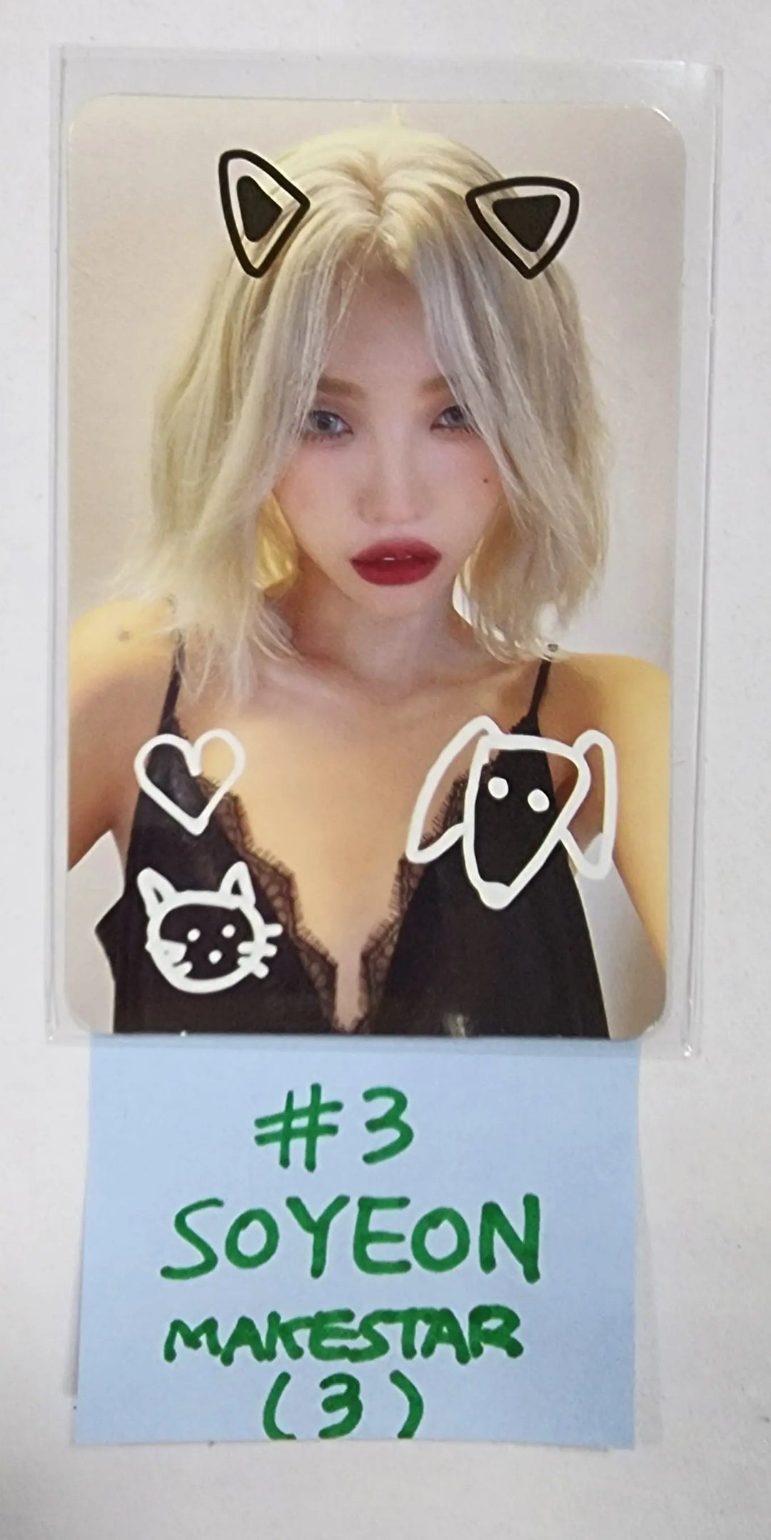 (g) I-DLE "I LOVE" - Makestar Fansign Event Photocard - HALLYUSUPERSTORE
