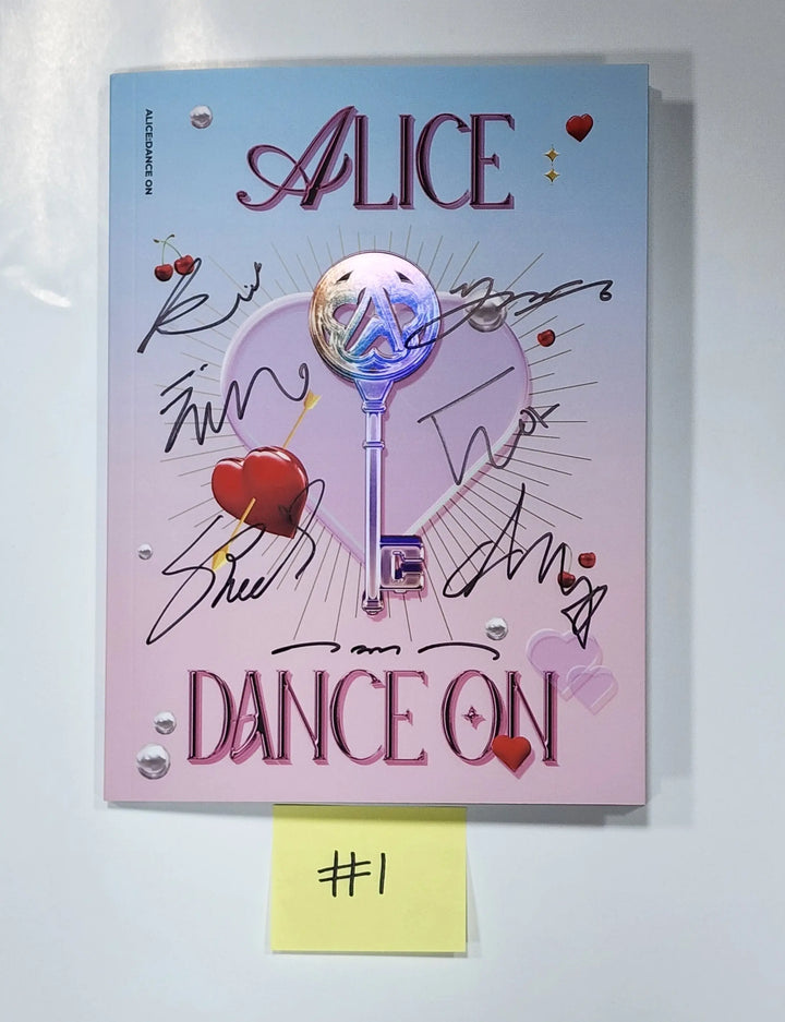 ALICE "DANCE ON" - Hand Autographed(Signed) Promo Album - HALLYUSUPERSTORE