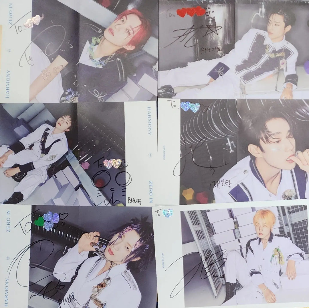P1Harmony 'HARMONY : ZERO IN' - A Cut Page From Fansign Event Album - HALLYUSUPERSTORE