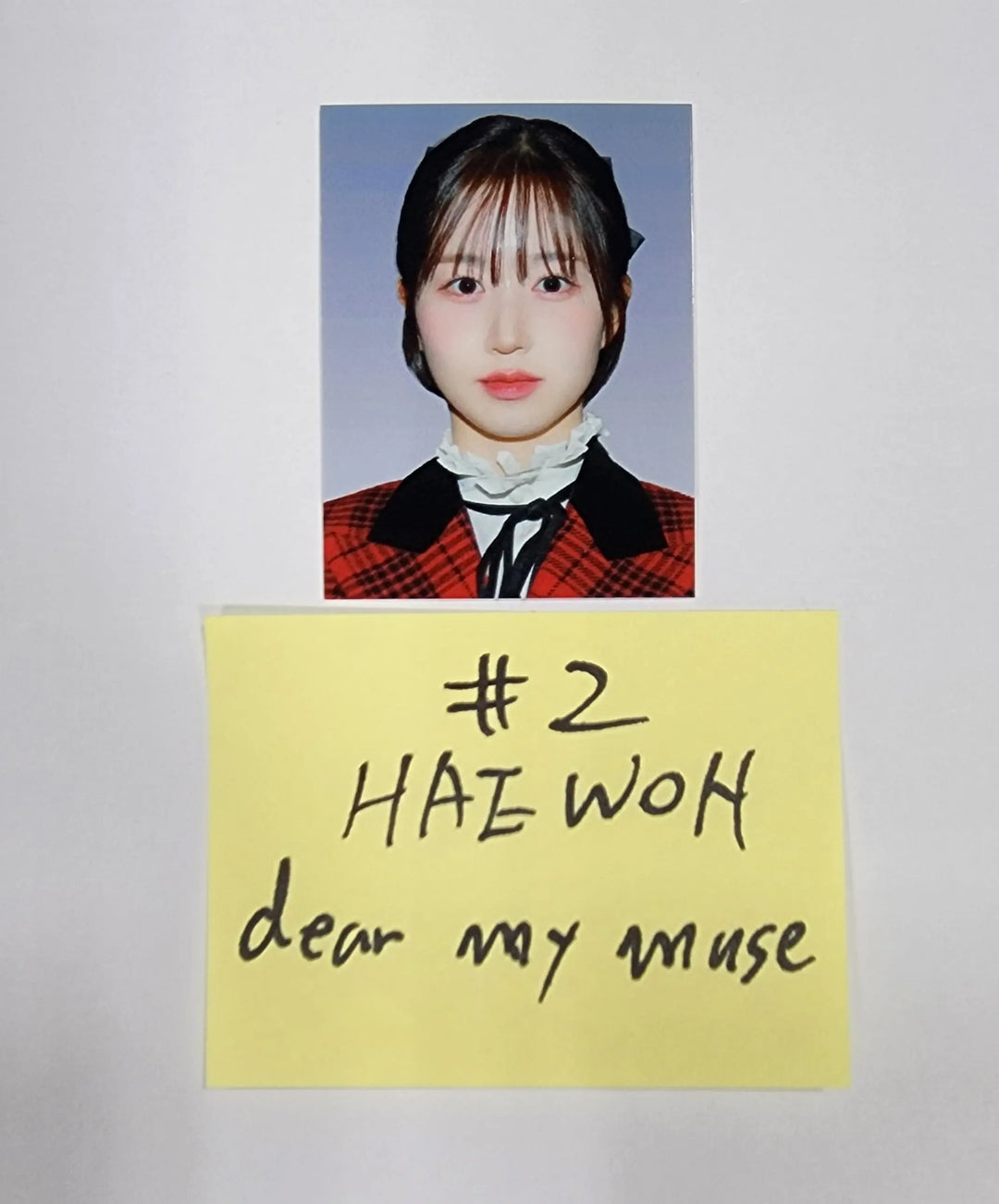 NMIXX  "ENTWURF" 2nd Album - Dear My Muse Fansign Event ID Photo - HALLYUSUPERSTORE