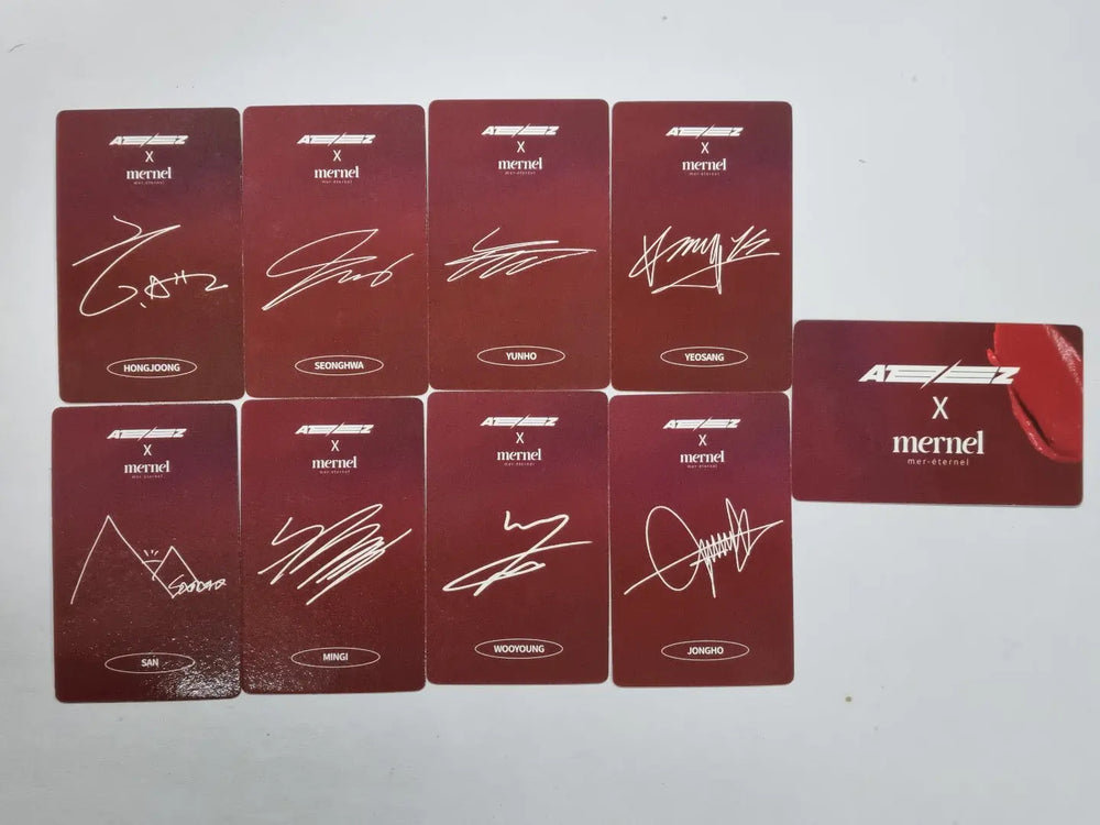 Ateez "Ateez x mernel" - Event Photocard Round 3 - HALLYUSUPERSTORE