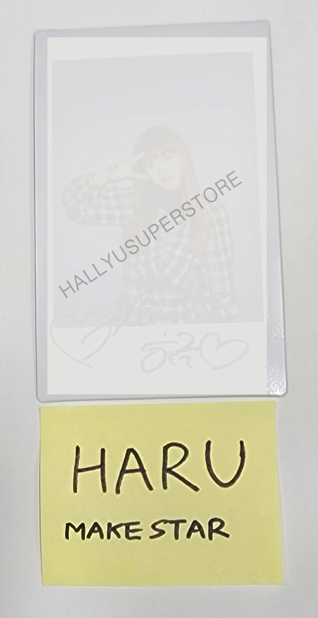 HARU (of NATURE) "NATURE WORLD : CODE W" - Hand Autographed(Signed) Polaroid - HALLYUSUPERSTORE