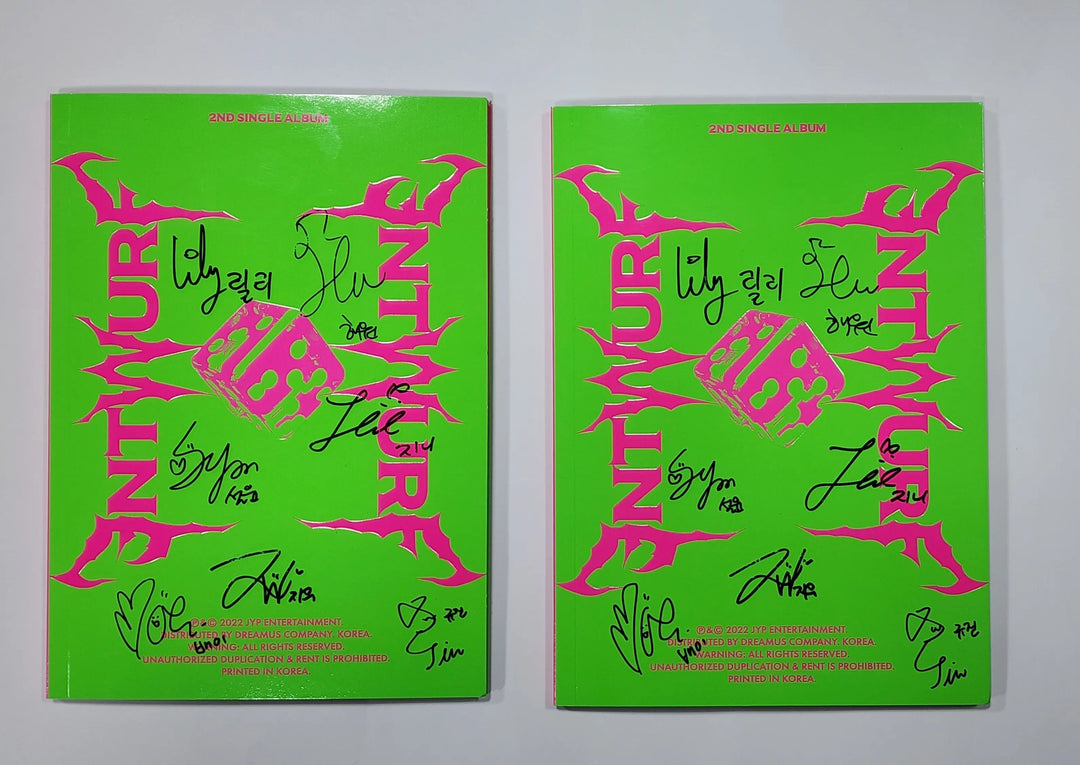 NMIXX 'ENTWURF' - Hand Autographed(Signed) Album - HALLYUSUPERSTORE
