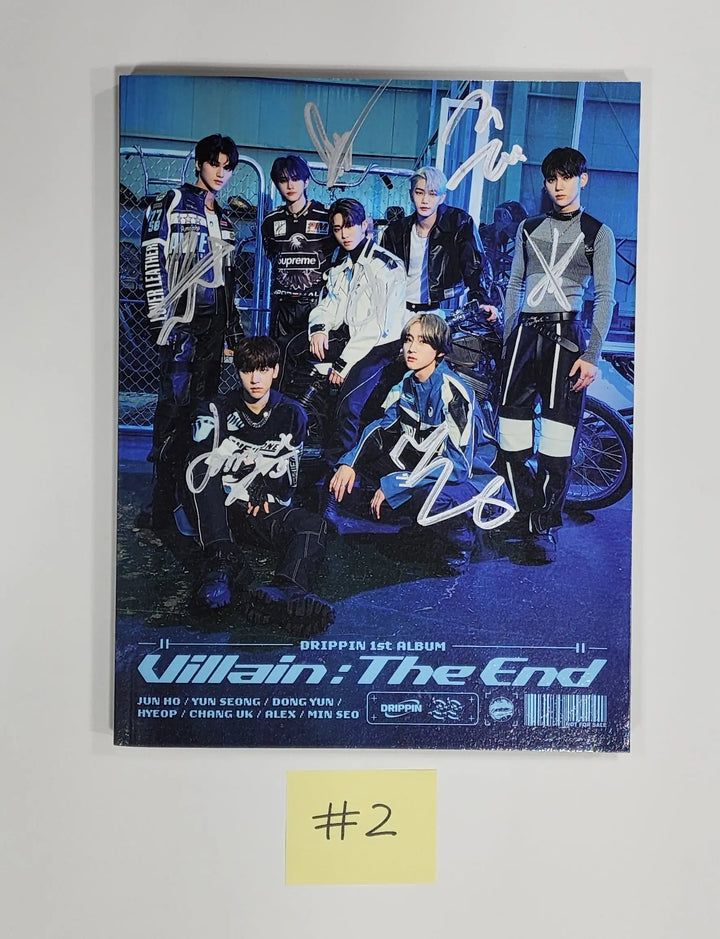 DRIPPIN "Villain : The End" - Hand Autographed(Signed) Promo Album - HALLYUSUPERSTORE