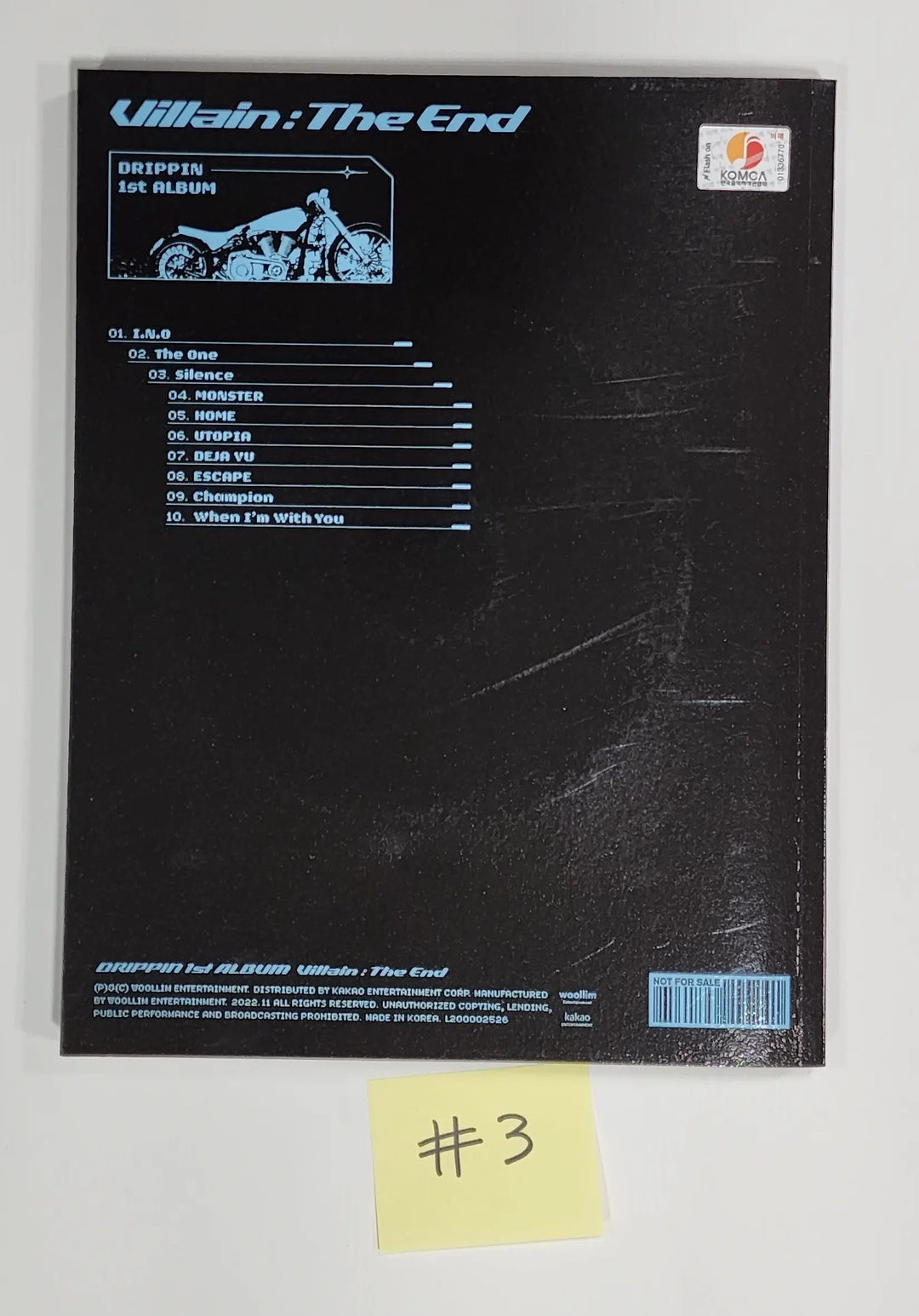 DRIPPIN "Villain : The End" - Hand Autographed(Signed) Promo Album - HALLYUSUPERSTORE