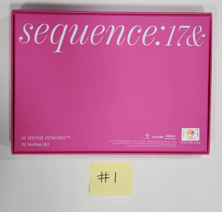 CSR "Sequence : 17&amp;" 1st Single Album - Hand Autographed(Signed) Promo Album - HALLYUSUPERSTORE