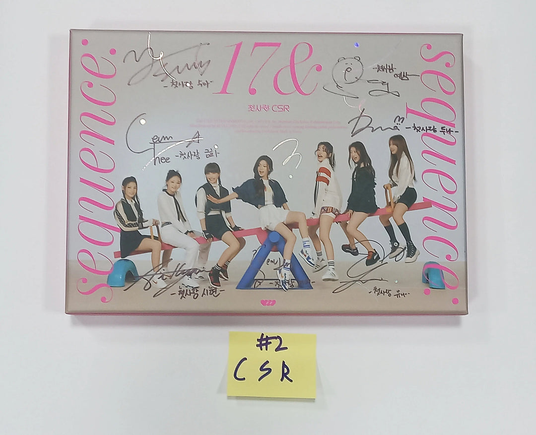 CSR "Sequence : 17&amp;" 1st Single Album - Hand Autographed(Signed) Promo Album - HALLYUSUPERSTORE