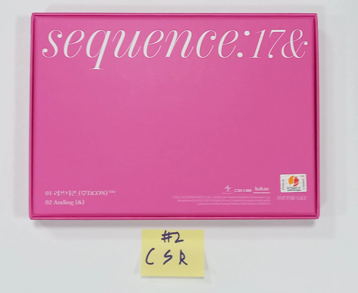 CSR "Sequence : 17&amp;" 1st Single Album - Hand Autographed(Signed) Promo Album - HALLYUSUPERSTORE