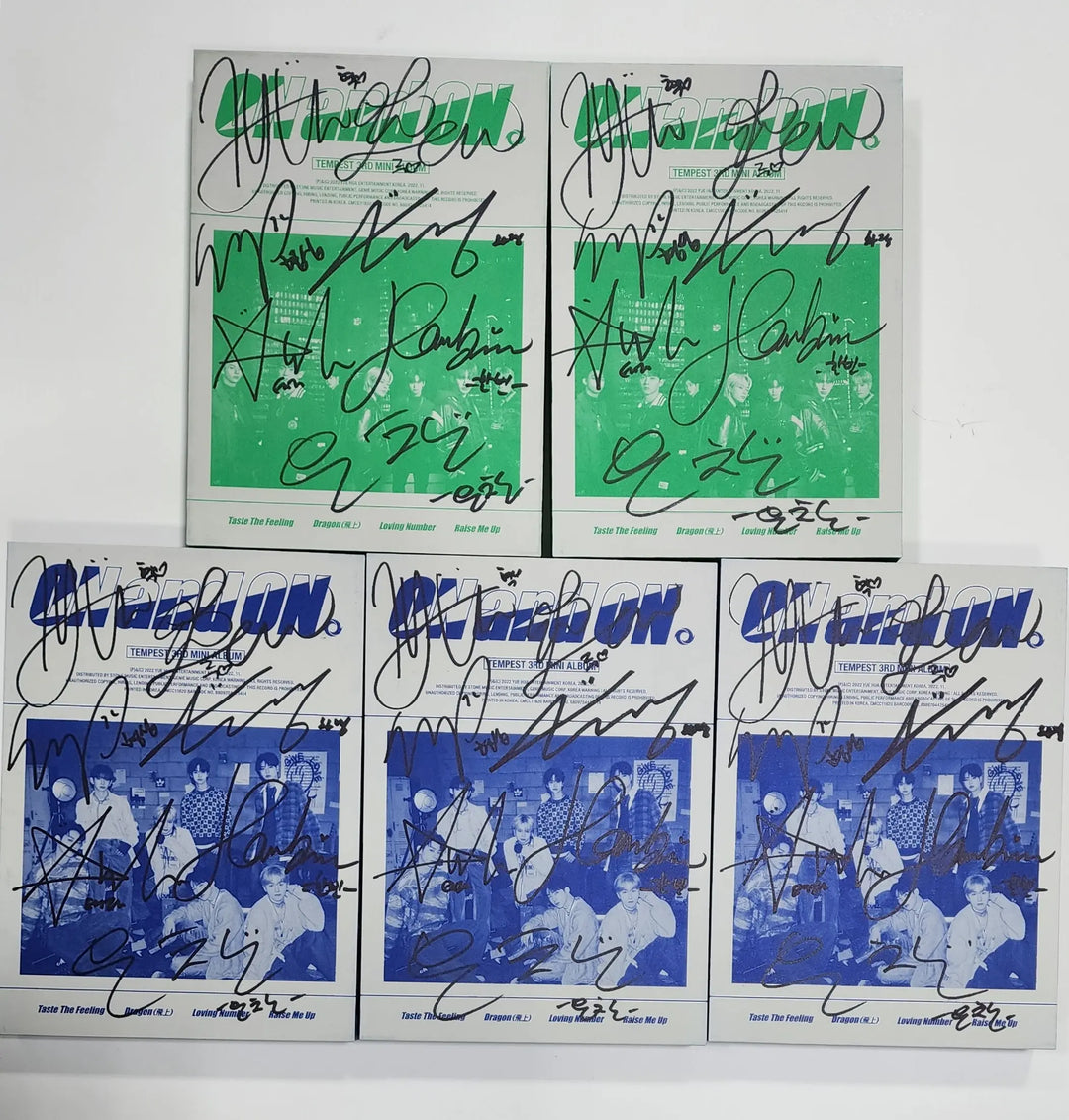 Tempest "ON and ON” - Hand Autographed(Signed) Promo Album - HALLYUSUPERSTORE