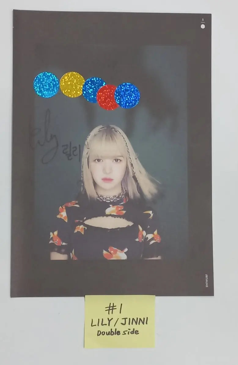 NMIXX "ENTWURF" - A Cut Page From Fansign Event Album - HALLYUSUPERSTORE