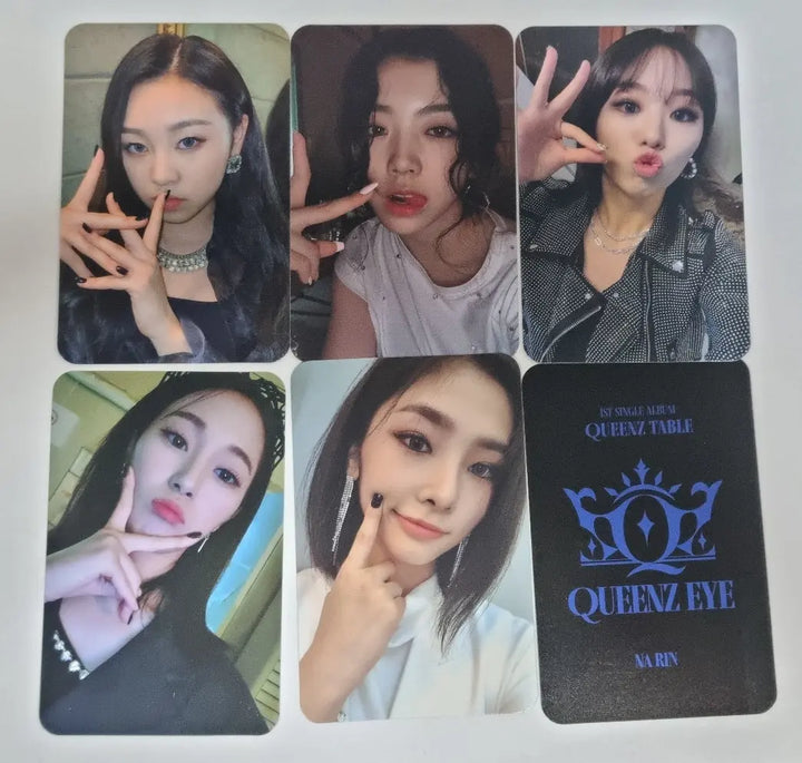 Queenz Eye "Queenz Table" - Official Photocard Set (6EA) - HALLYUSUPERSTORE