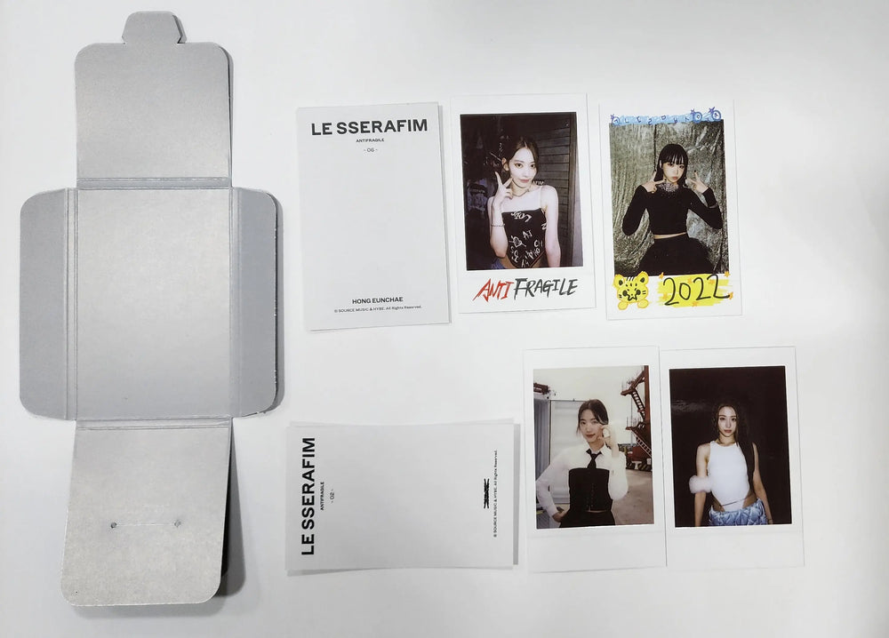 LE SSERAFIM "ANTIFRAGILE" 2nd Mini Album - Weverse Shop Instant Photocard Set (6EA) - HALLYUSUPERSTORE