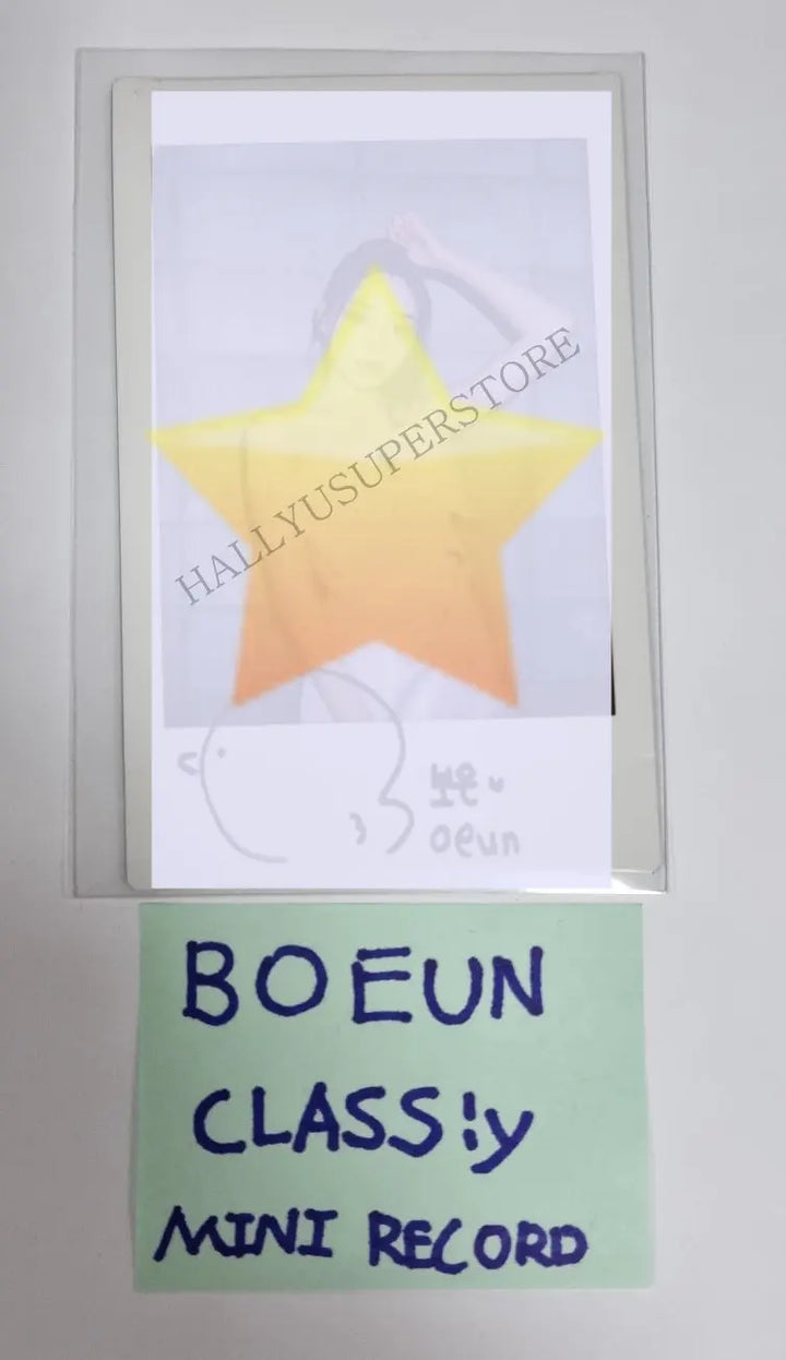 Bo Eun (Of CLASS:y) "Day&amp;Night"[Platform ver.] - Hand Autographed(Signed) Polaroid - HALLYUSUPERSTORE