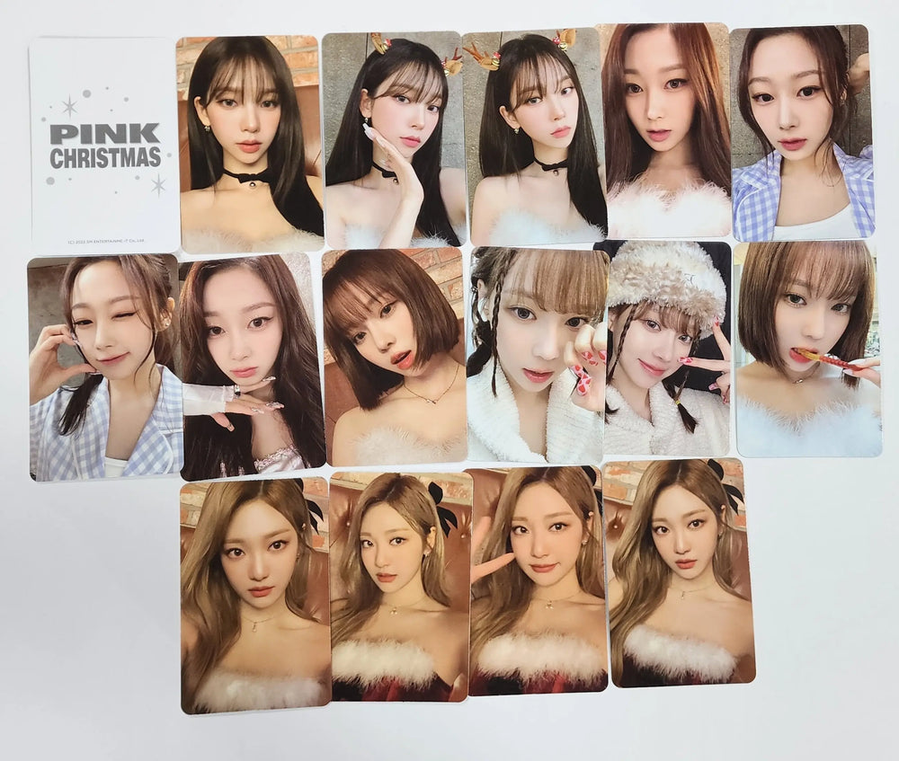 Aespa "2022 Pink Christmas" - Smtown & Store Random Pack Photocard (Restocked 2/23) - HALLYUSUPERSTORE