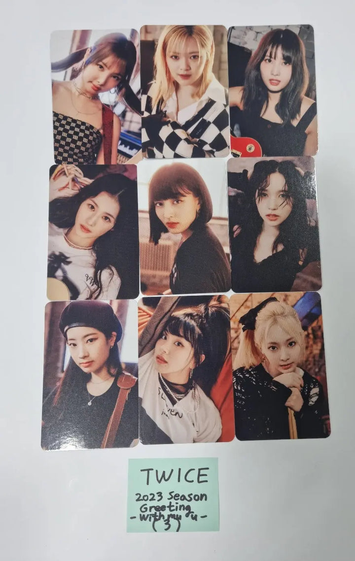 Twice 2023 Season’s Greetings - Withmuu Pre-Order Benefit Photocards Set (9EA) - HALLYUSUPERSTORE