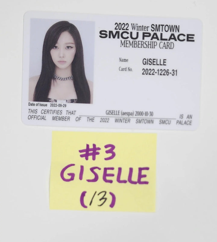 Aespa "2022 Winter SMTOWN : SMCU PALACE" - Official Photocard [Membership Card Ver.] - HALLYUSUPERSTORE