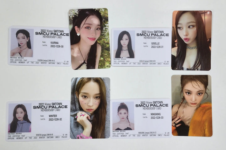 Aespa "2022 Winter SMTOWN : SMCU PALACE" - Official Photocard [Membership Card Ver.] - HALLYUSUPERSTORE