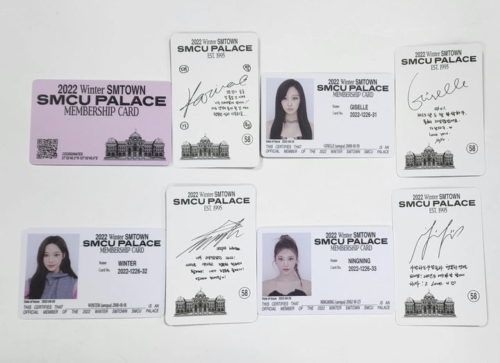 Aespa "2022 Winter SMTOWN : SMCU PALACE" - Official Photocard [Membership Card Ver.] - HALLYUSUPERSTORE