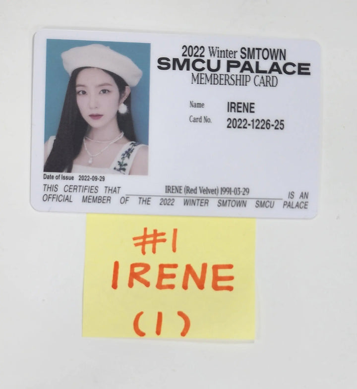 Redvelvet  "2022 Winter SMTOWN : SMCU PALACE" - Official Photocard [Membership Card Ver.] (Restocked 1/5) - HALLYUSUPERSTORE