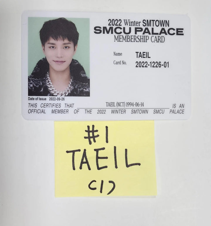 NCT "2022 Winter SMTOWN : SMCU PALACE" - Official Photocard [Membership Card Ver.] - HALLYUSUPERSTORE