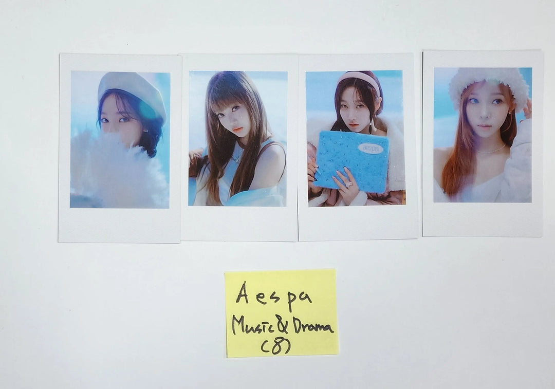 Aespa 2023 Season's Greetings - Music & Drama Pre-Order Benefit Photocards Set (4EA) - HALLYUSUPERSTORE