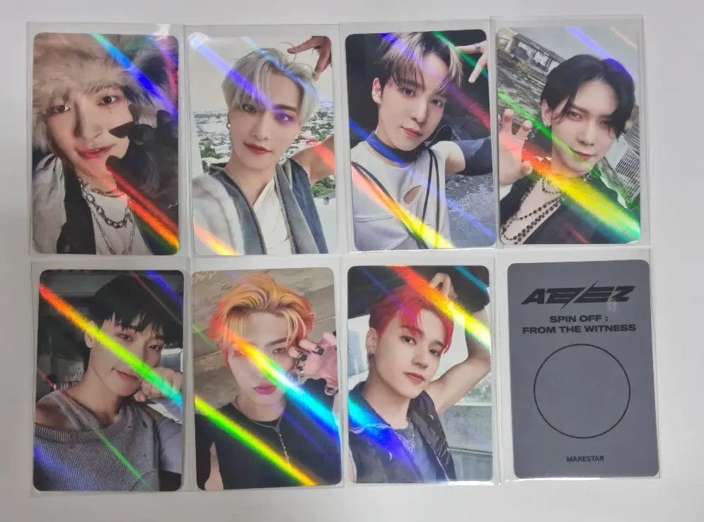 Ateez 'SPIN OFF : FROM THE WITNESS' - Makestar Fansign Event Hologram Photocards [POCA ALBUM] - HALLYUSUPERSTORE