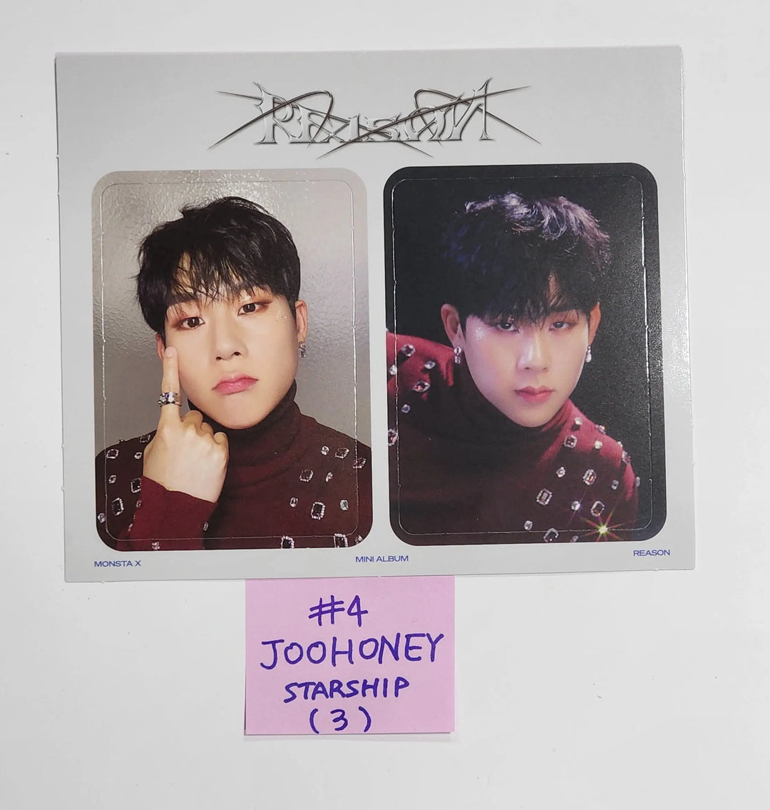 MONSTA X "REASON" - Starship Pre-Order Benefit Photocards Set (2EA) - HALLYUSUPERSTORE