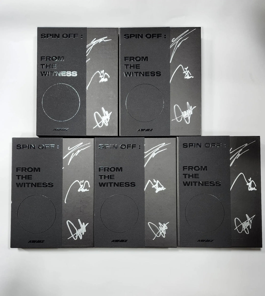 ATEEZ "SPIN OFF : FROM THE WITNESS" - Hand Autographed(Signed) Promo Album - HALLYUSUPERSTORE