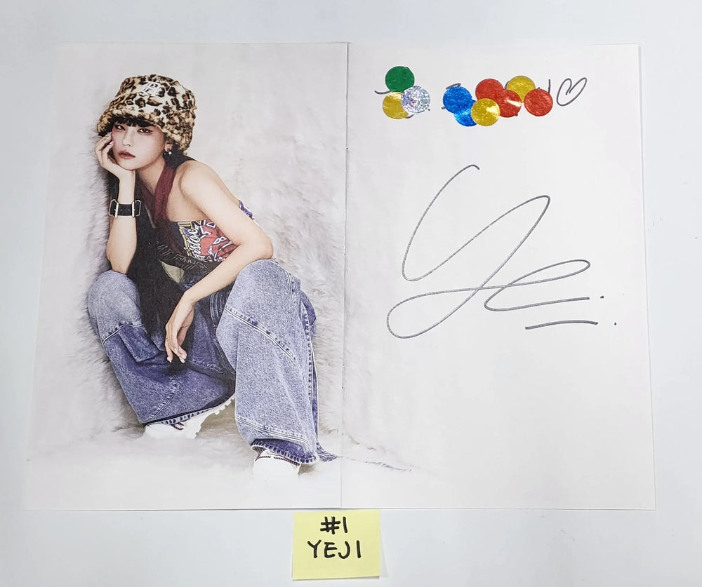 ITZY 'CHESHIRE' - A Cut Page From Fansign Event Album - HALLYUSUPERSTORE