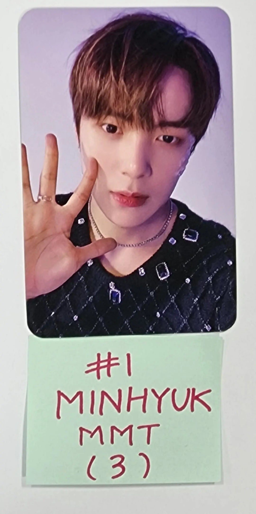 MONSTA X "REASON" - MMT Fansign Event Photocard - HALLYUSUPERSTORE