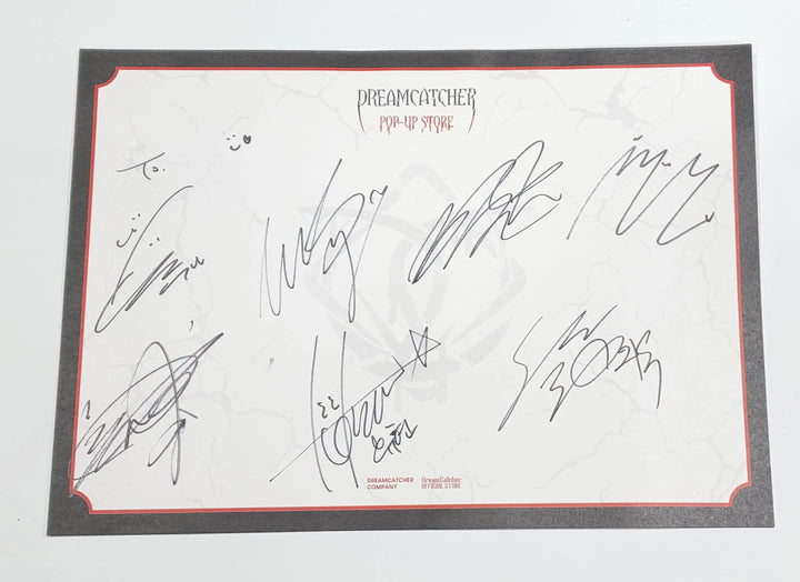 Dreamcatcher ‘Apocalypse : Broken Halloween" - Hand Autographed(Signed) Paper - HALLYUSUPERSTORE